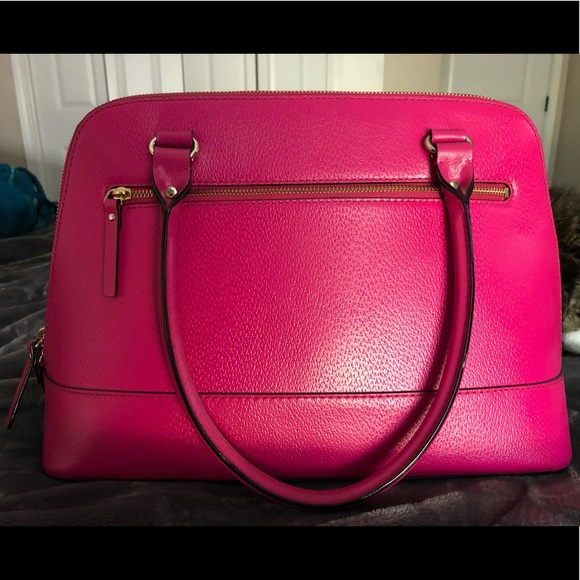kate spade pink satchel handbolsa